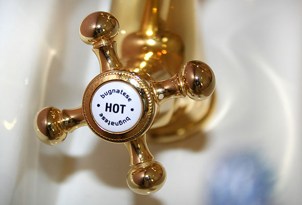 Indoor brass tap