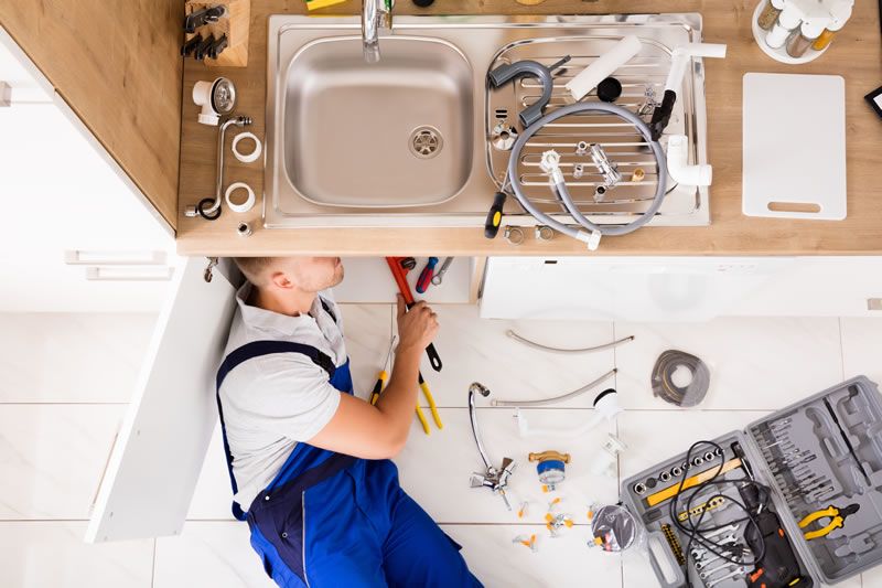 Plumber Kitchen Sink New Tap